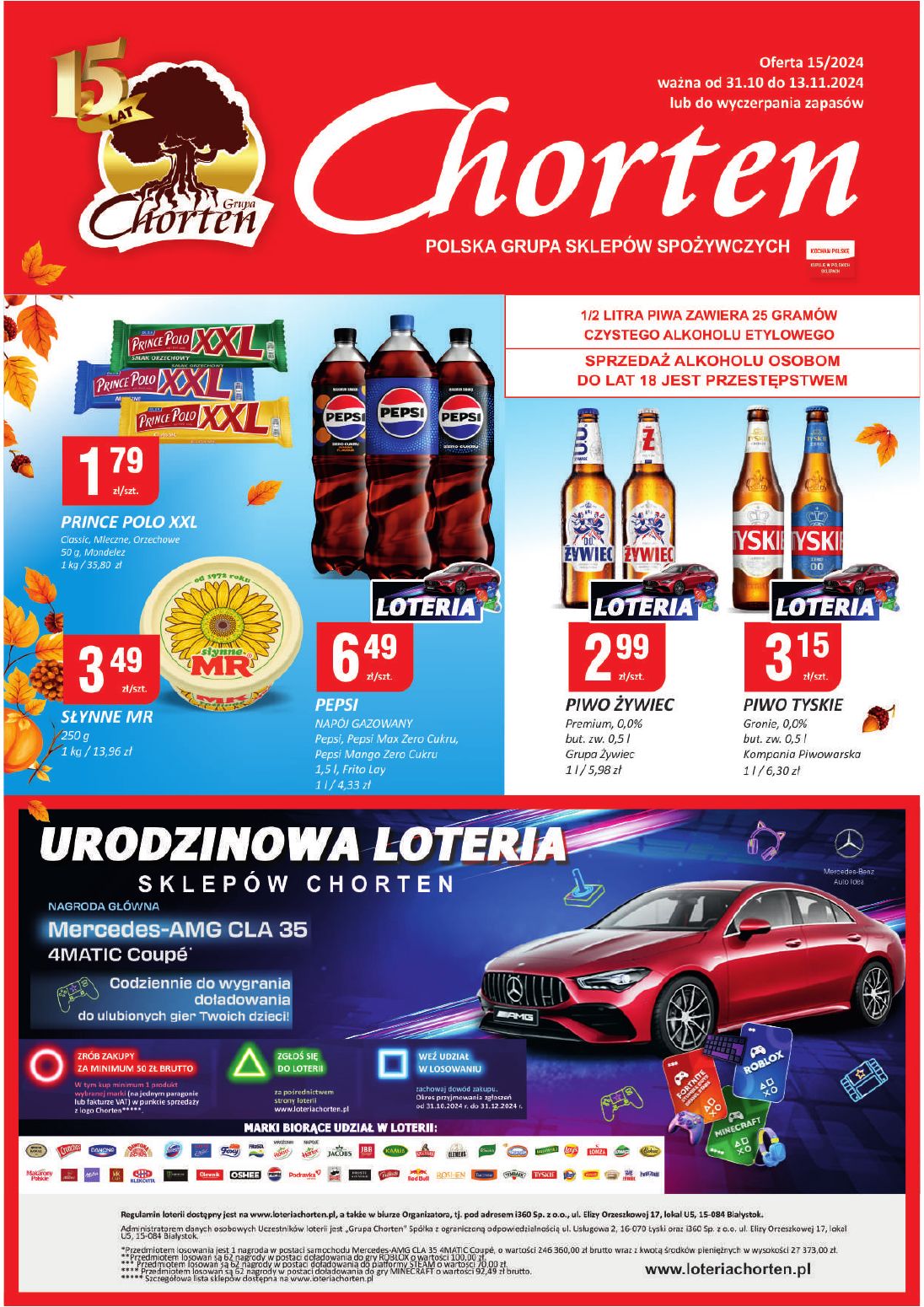 gazetka promocyjna Chorten Dolny Śląsk, Wielkopolska, Zachodniopomorskie, Lubuskie - minimarket - Strona 1