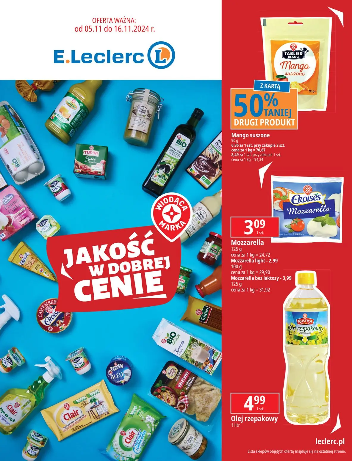 gazetka promocyjna E.Leclerc Jakość w dobrej cenie - Strona 1