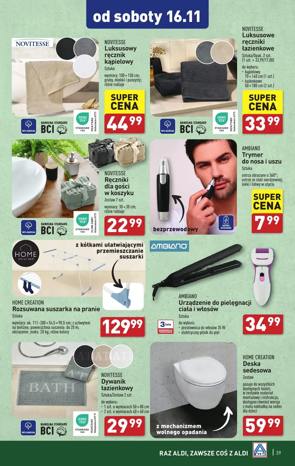 gazetka promocyjna ALDI Raz ALDI, zawsze coś z ALDI - Strona 39