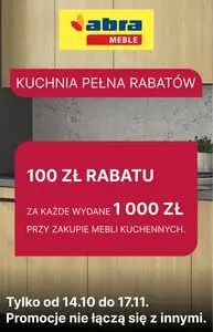 Gazetka promocyjna abra meble, ważna od 2024-10-24 do 2024-11-17.