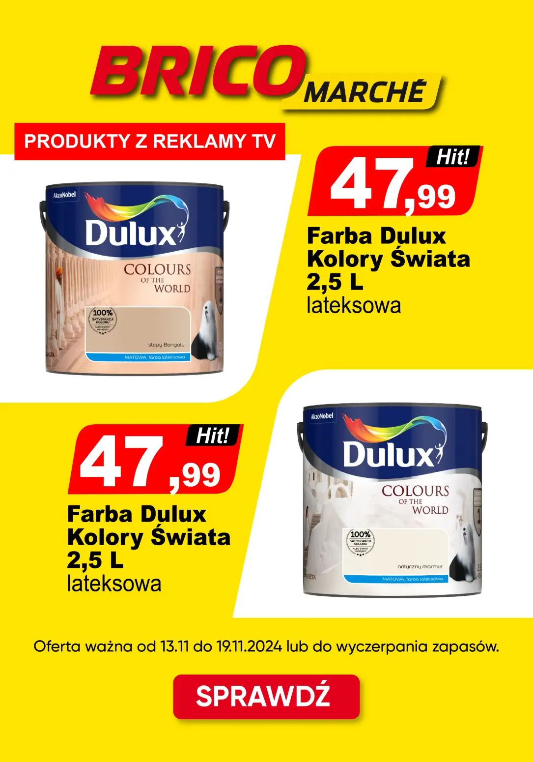 gazetka promocyjna BRICOMARCHE Sprawdź PRODUKTY Z REKLAMY w super cenach! - Strona 1