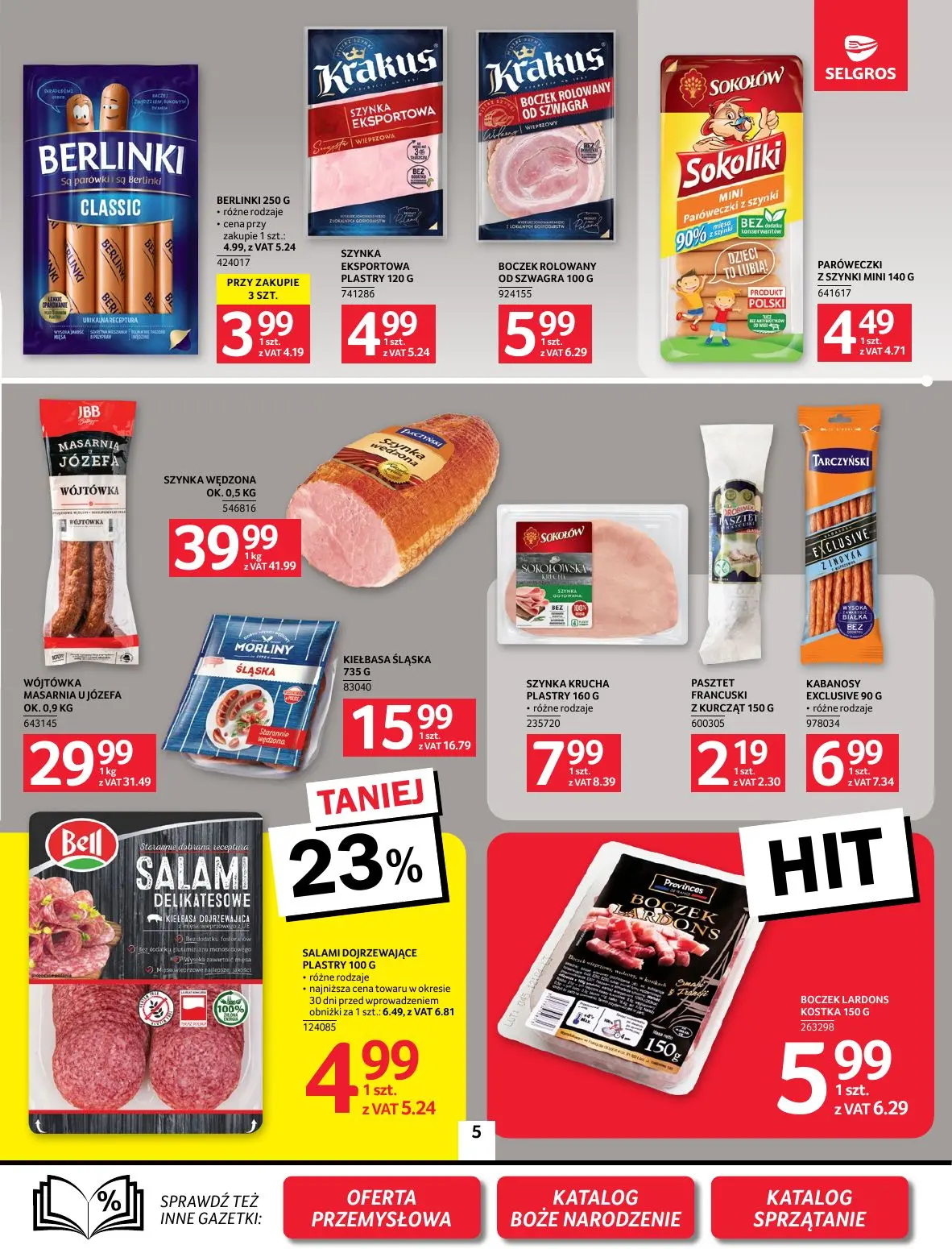 gazetka promocyjna SELGROS Oferta Spożywcza - Strona 5