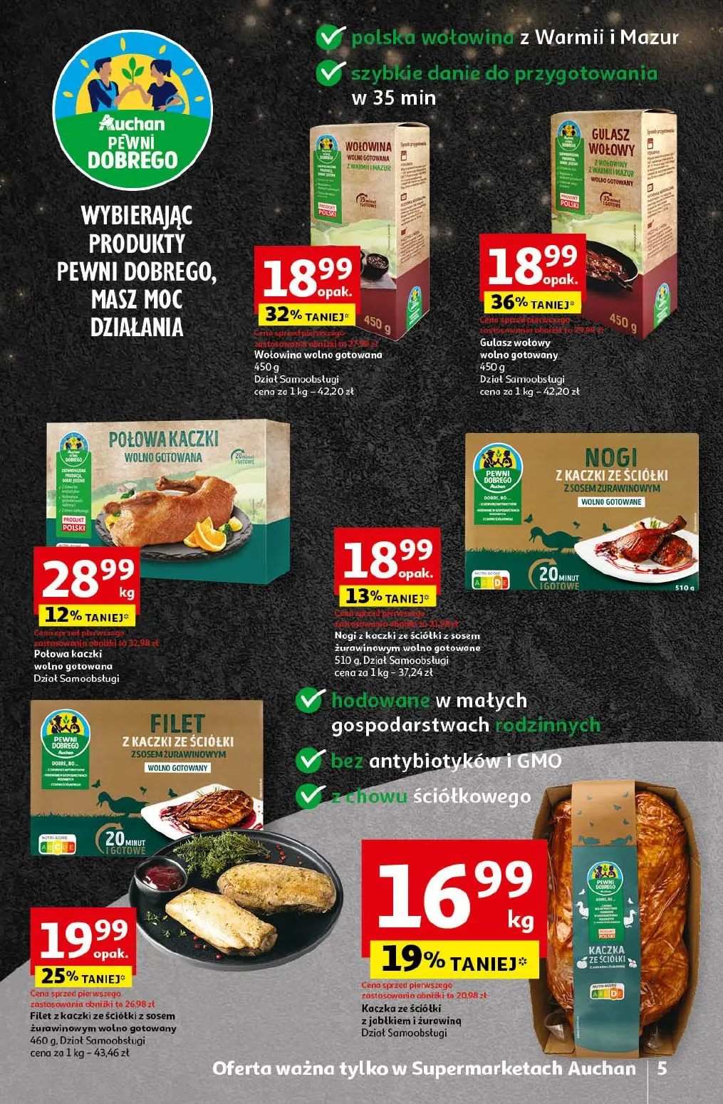 gazetka promocyjna Auchan Supermarket Pewność niskich cen - Strona 5