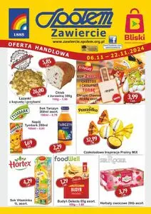 Gazetka promocyjna Społem Zawiercie, ważna od 2024-11-06 do 2024-11-22.