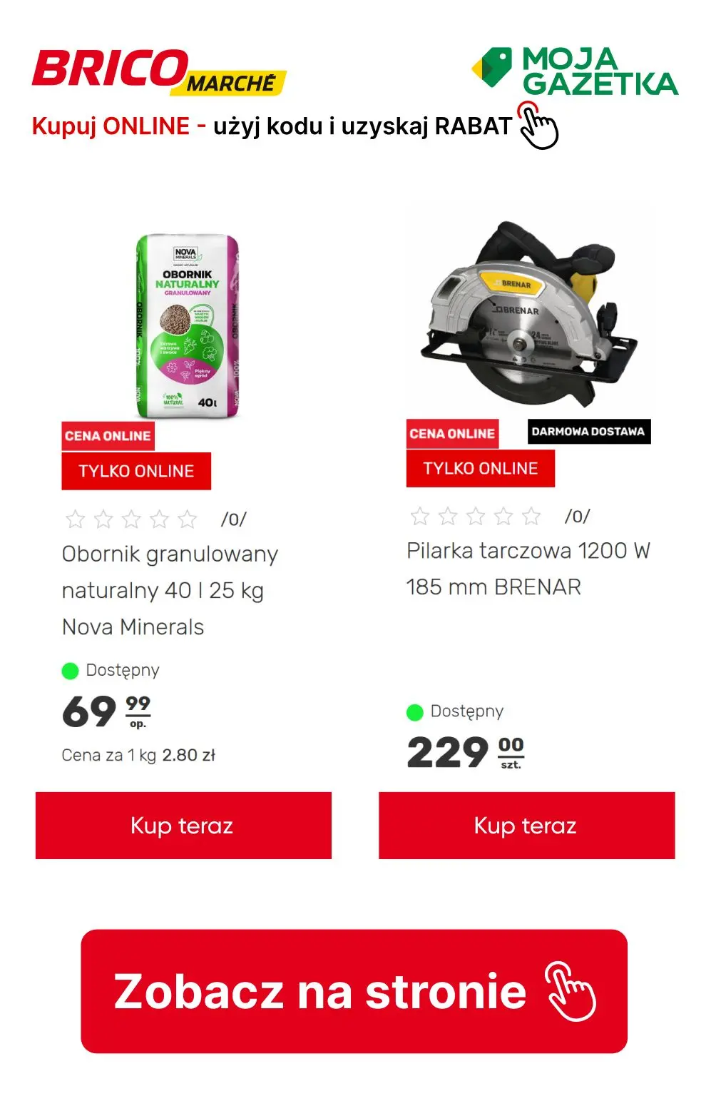 gazetka promocyjna BRICOMARCHE Chwytaj SUPER RABATY! Kupon 30zł za zakupy za min. 399zł Kupon 100zł za zakupy za min. 999zł  - Strona 28