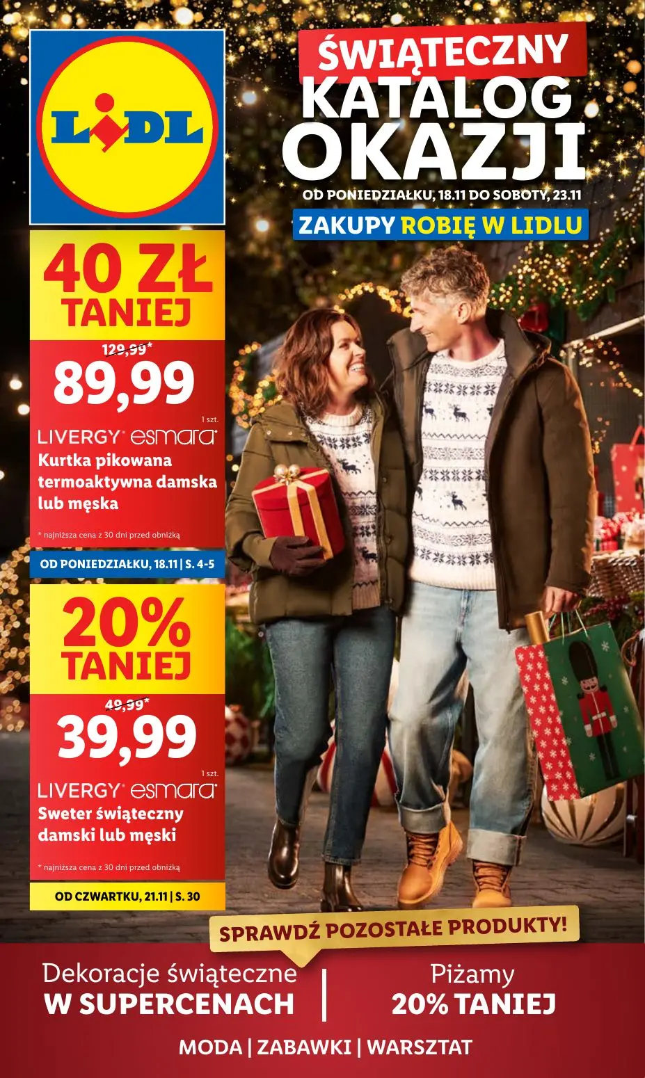 gazetka promocyjna LIDL Świąteczy katalog okazji - Strona 1