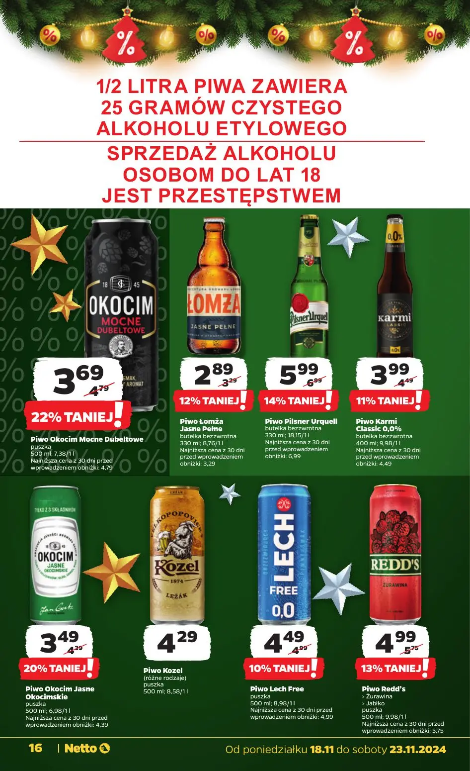 gazetka promocyjna NETTO Zadziwiająco tanie święta - Strona 16