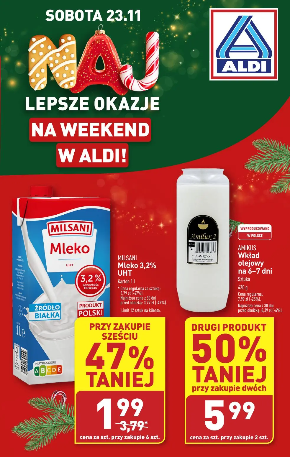 gazetka promocyjna ALDI Tylko w SOBOTĘ - Strona 1