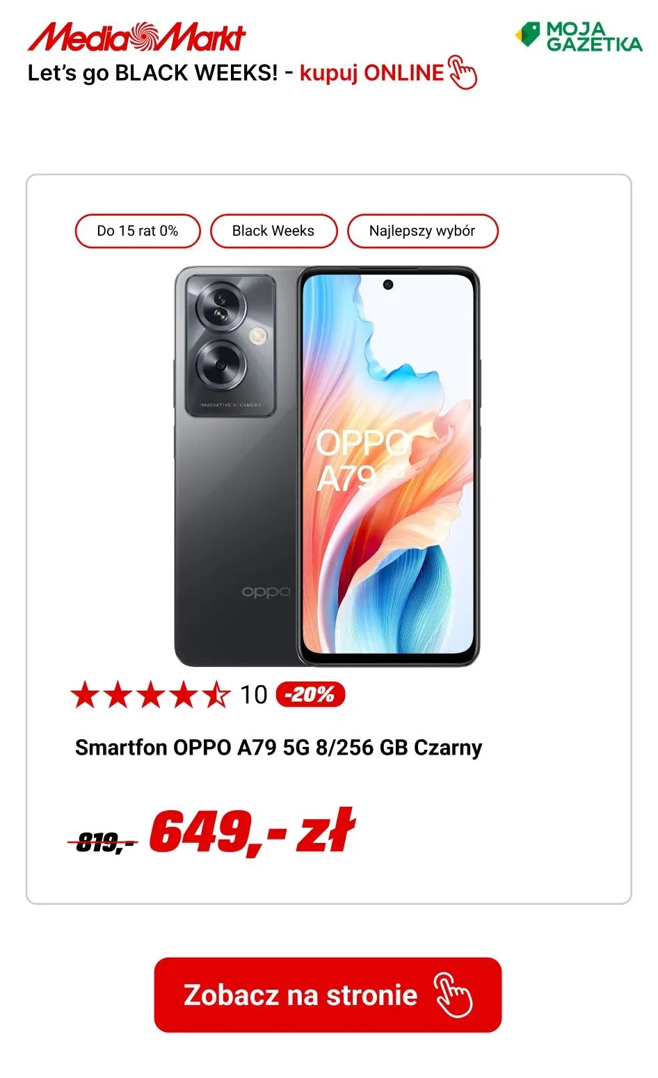 gazetka promocyjna Media Markt Let's Go BLACK WEEKS! Odkryj najlepsze okazje roku.  - Strona 5