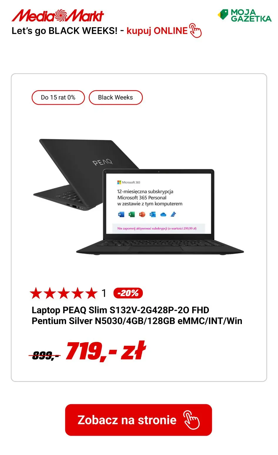 gazetka promocyjna Media Markt Let's Go BLACK WEEKS! Odkryj najlepsze okazje roku.  - Strona 23