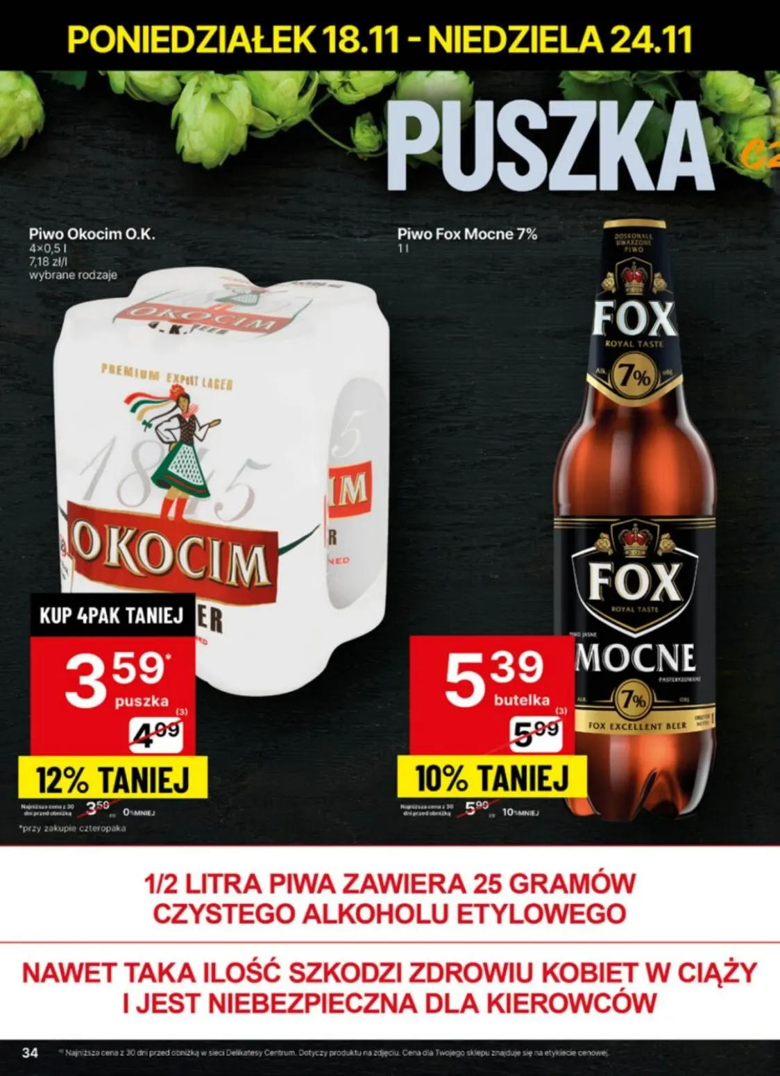 gazetka promocyjna Delikatesy Centrum Od poniedziałku - Strona 34