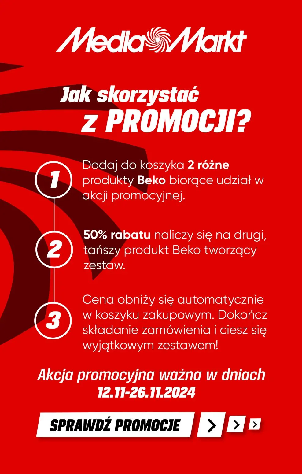 gazetka promocyjna Media Markt W zestawie TANIEJ! Stwórz zestaw 2 produktów BEKO i zgarnij tańszy za 50% ceny. - Strona 2