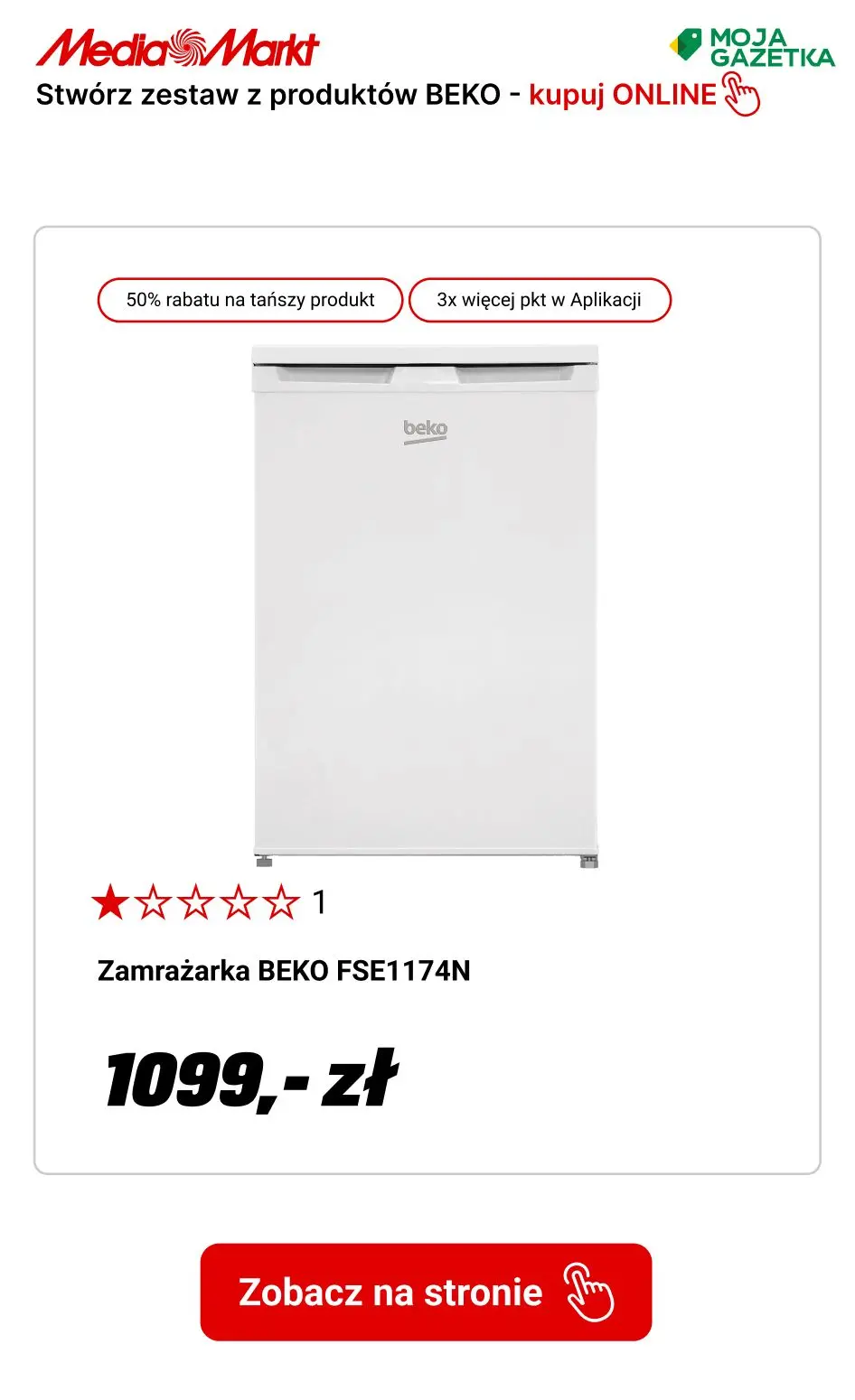 gazetka promocyjna Media Markt W zestawie TANIEJ! Stwórz zestaw 2 produktów BEKO i zgarnij tańszy za 50% ceny. - Strona 10