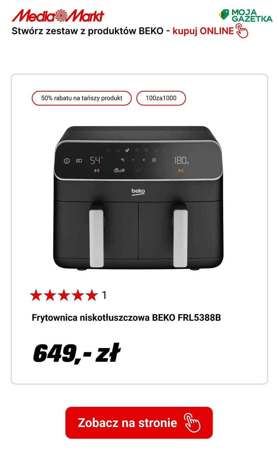 gazetka promocyjna Media Markt W zestawie TANIEJ! Stwórz zestaw 2 produktów BEKO i zgarnij tańszy za 50% ceny. - Strona 20