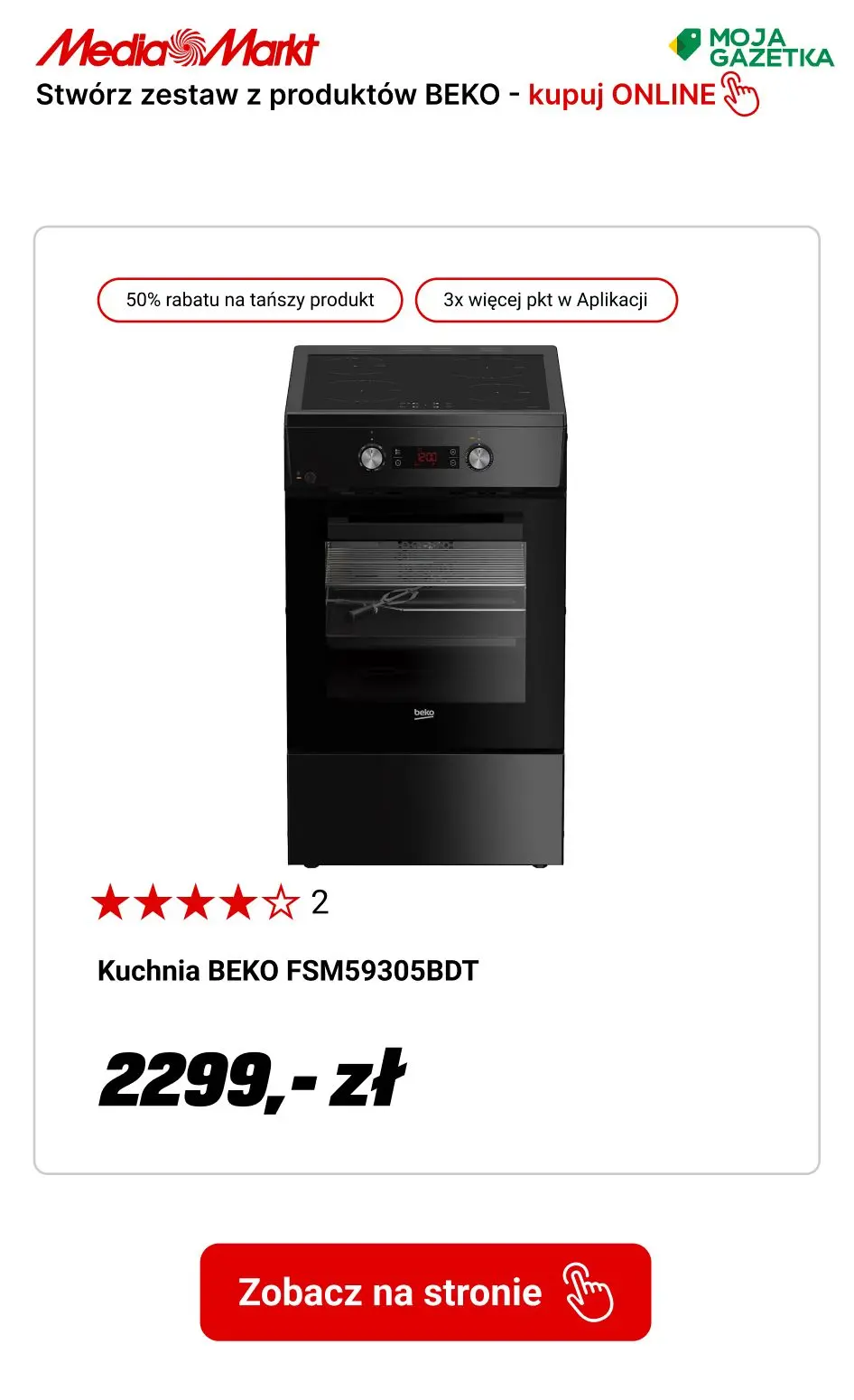 gazetka promocyjna Media Markt W zestawie TANIEJ! Stwórz zestaw 2 produktów BEKO i zgarnij tańszy za 50% ceny. - Strona 22