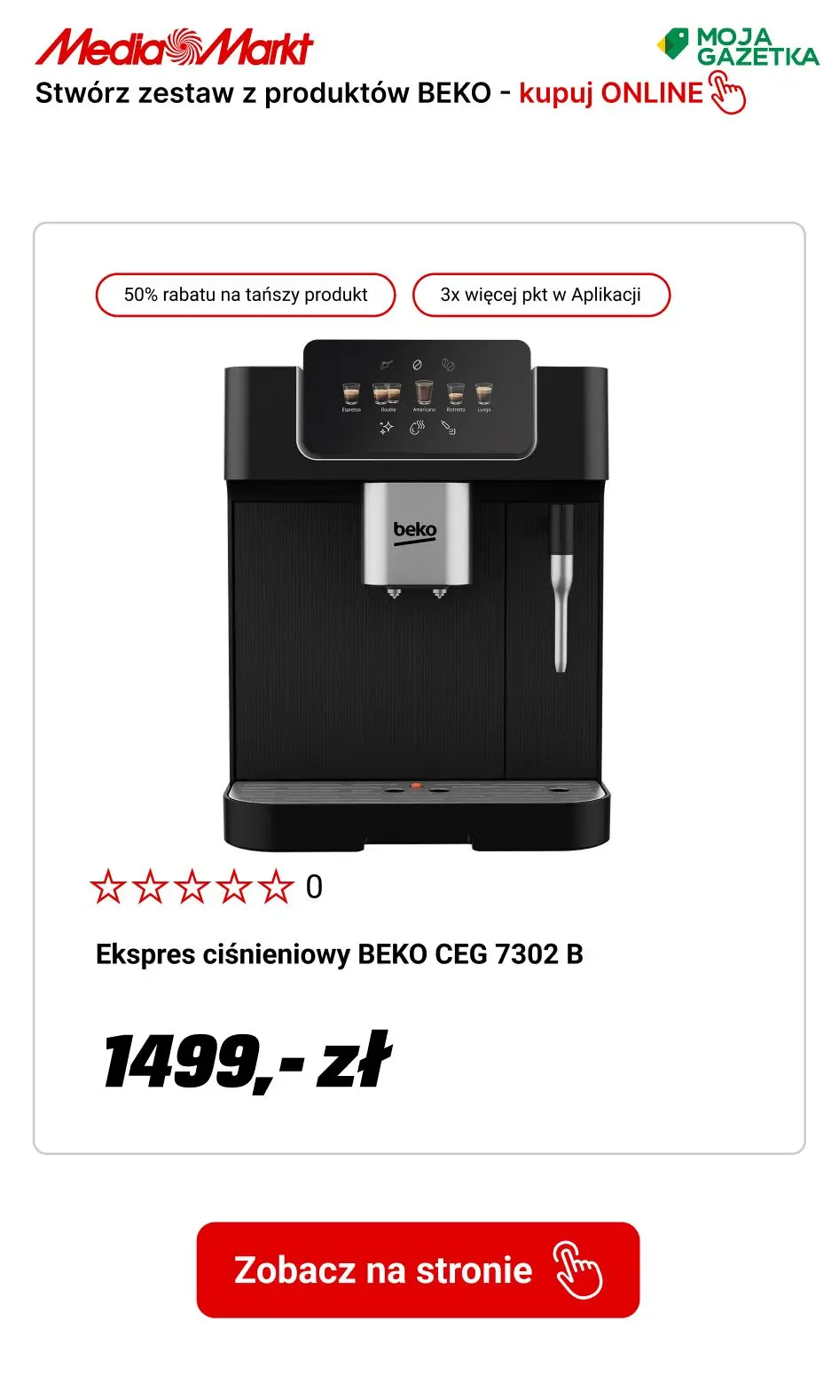 gazetka promocyjna Media Markt W zestawie TANIEJ! Stwórz zestaw 2 produktów BEKO i zgarnij tańszy za 50% ceny. - Strona 30