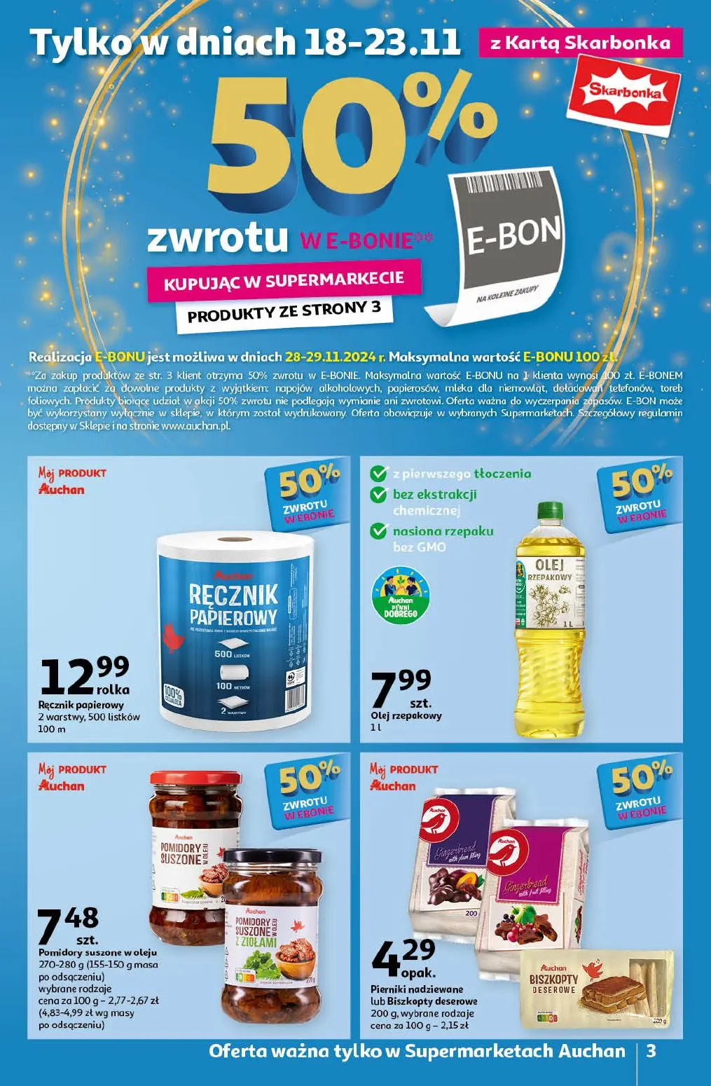 gazetka promocyjna Auchan Supermarket Zaczarowane Święta - Strona 3