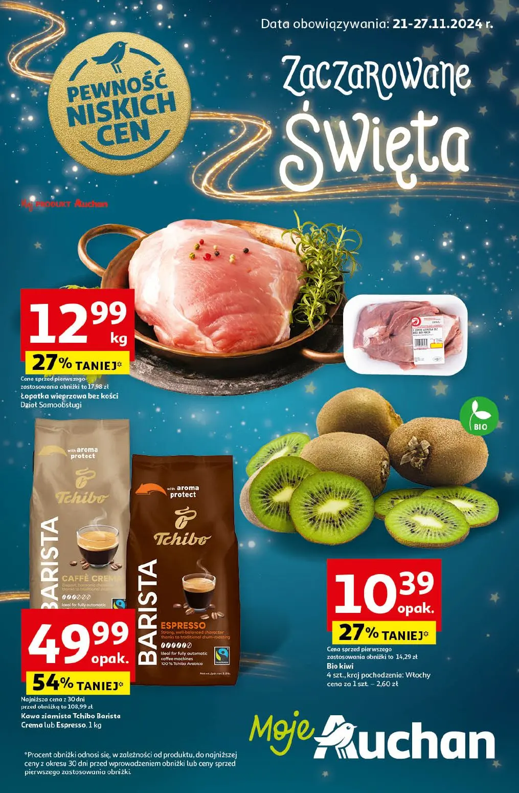 gazetka promocyjna Moje Auchan Zaczarowane Święta - Strona 1