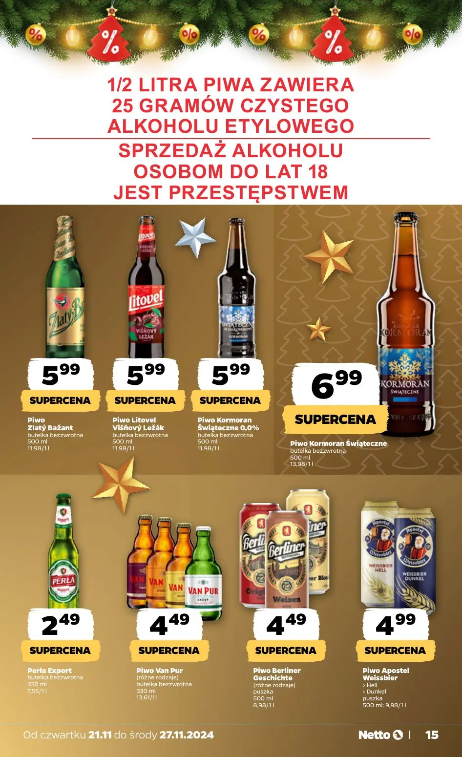 gazetka promocyjna NETTO Zadziwiająco tanie święta - Strona 15