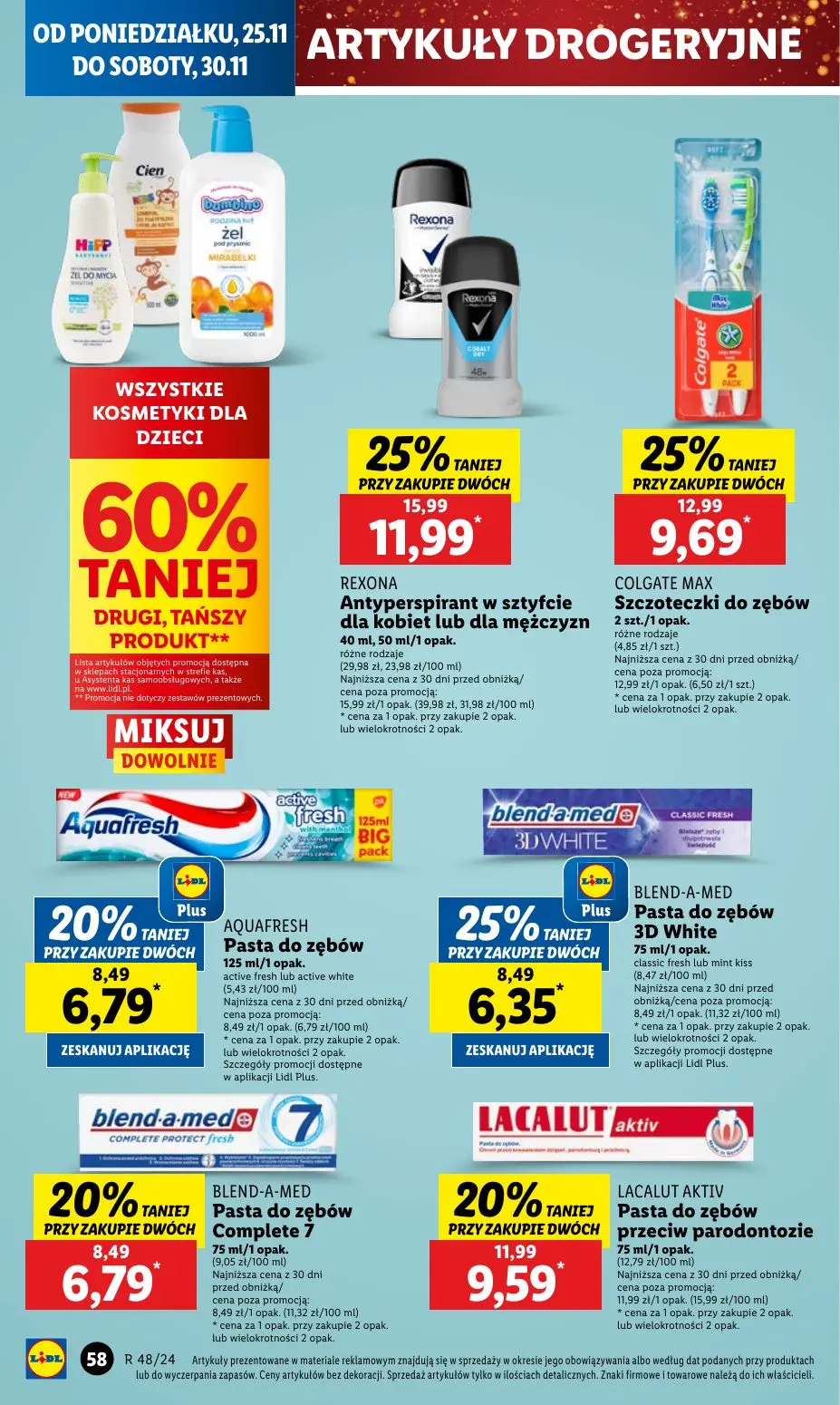 gazetka promocyjna LIDL Od poniedziałku - Strona 62