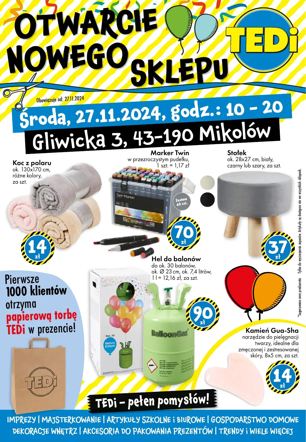 gazetka promocyjna TEDi Mikołów - otwarcie sklepu - Strona 1