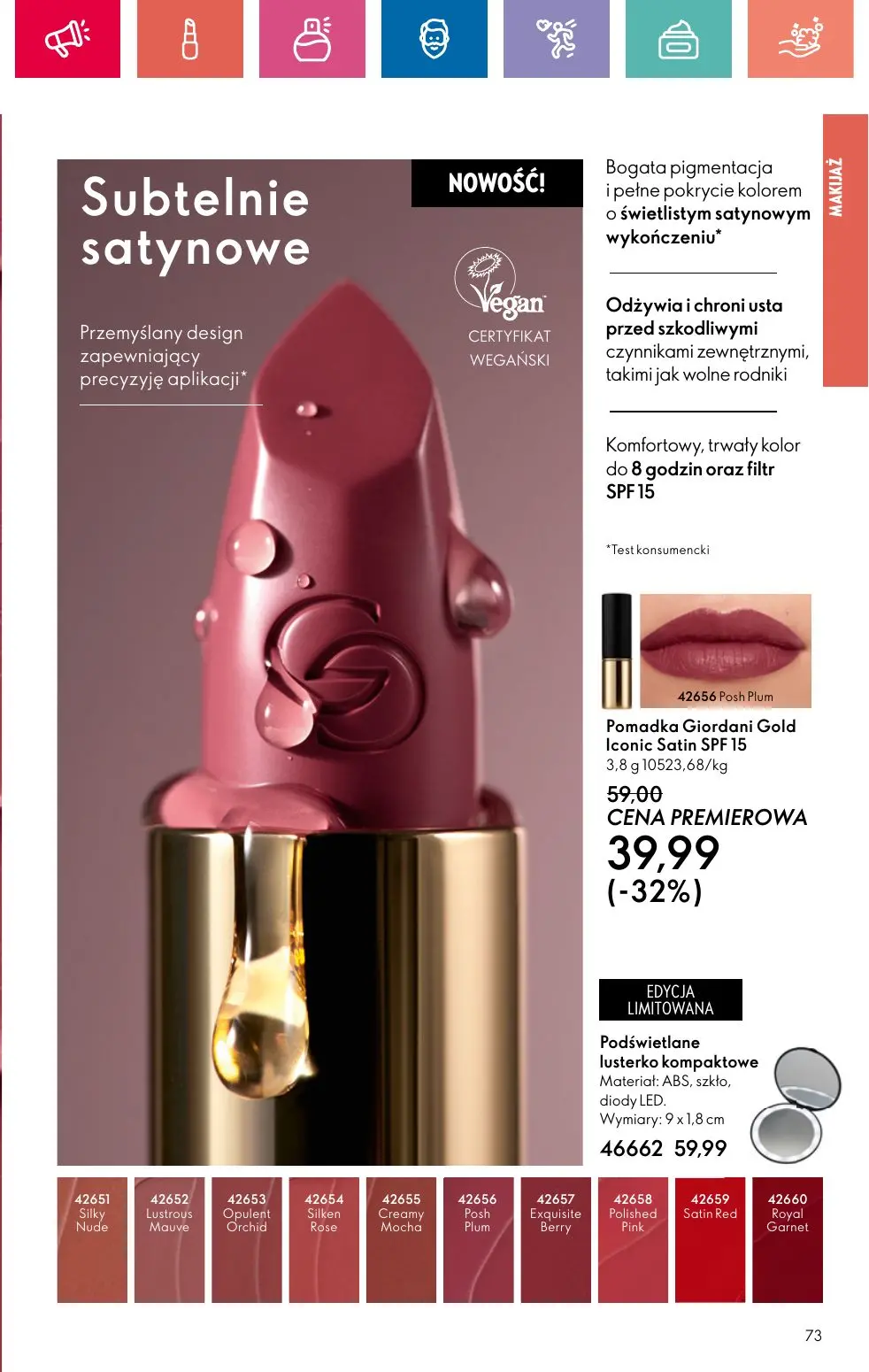 gazetka promocyjna ORIFLAME Czas zabłysnąć! - Strona 73