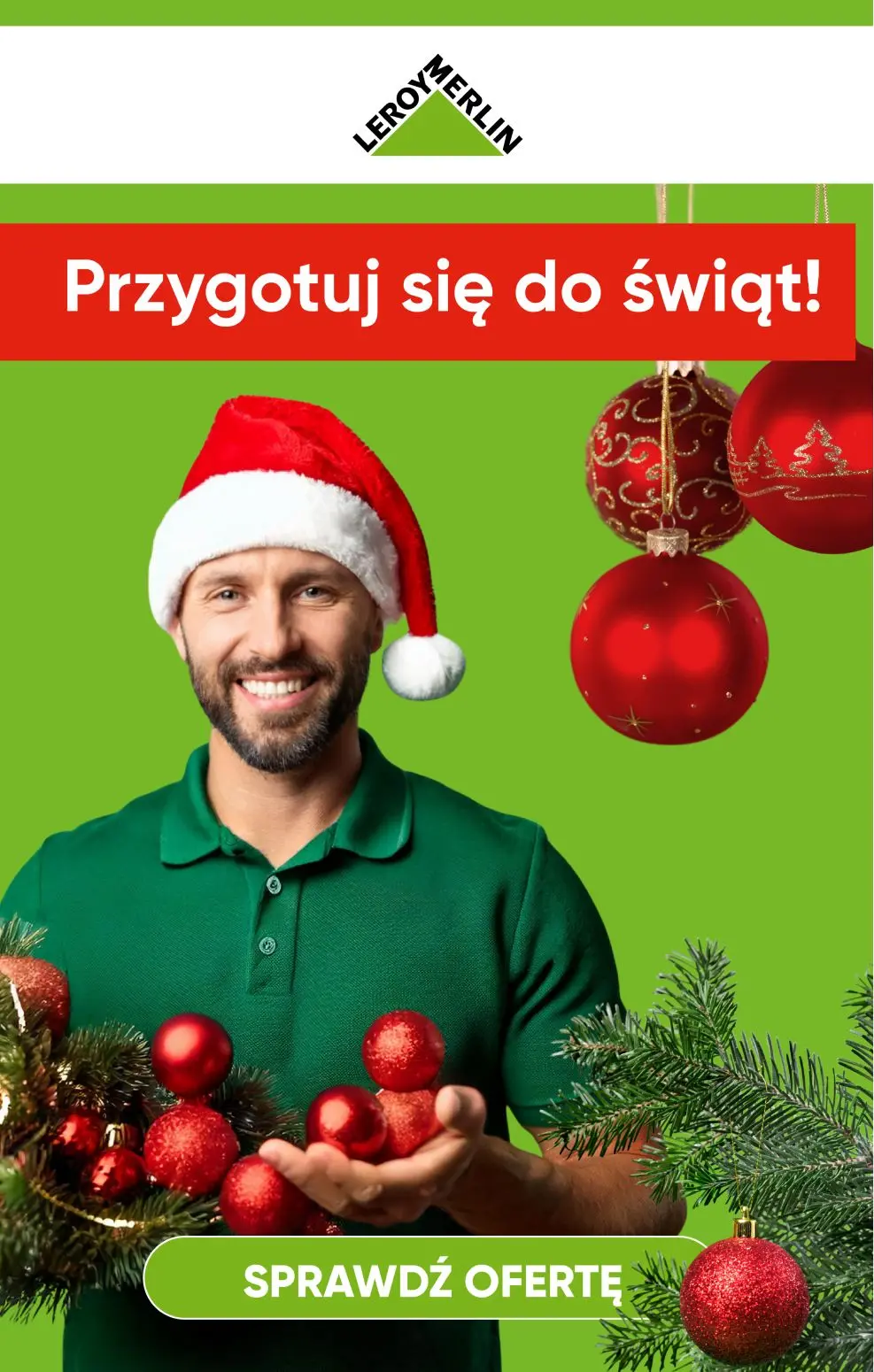 gazetka promocyjna Leroy Merlin Przygotuj się na święta! Zobacz DEKORACJE w super cenach! - Strona 1