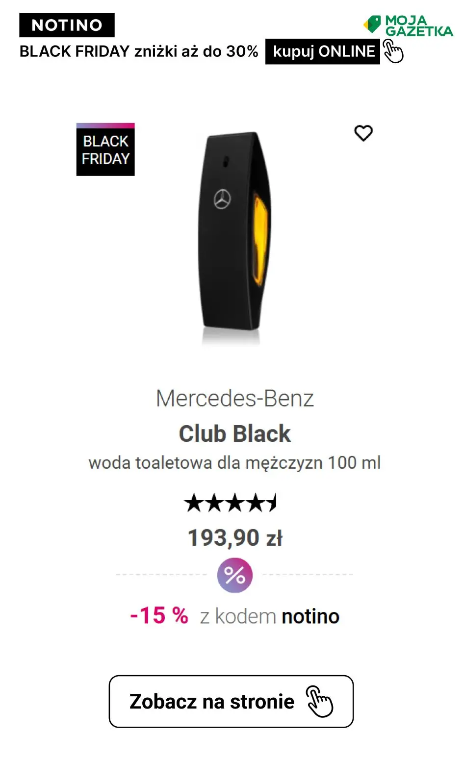 gazetka promocyjna Notino BLACK FRIDAY - Ciesz się zniżkami aż do 30% z kodem notino. - Strona 11