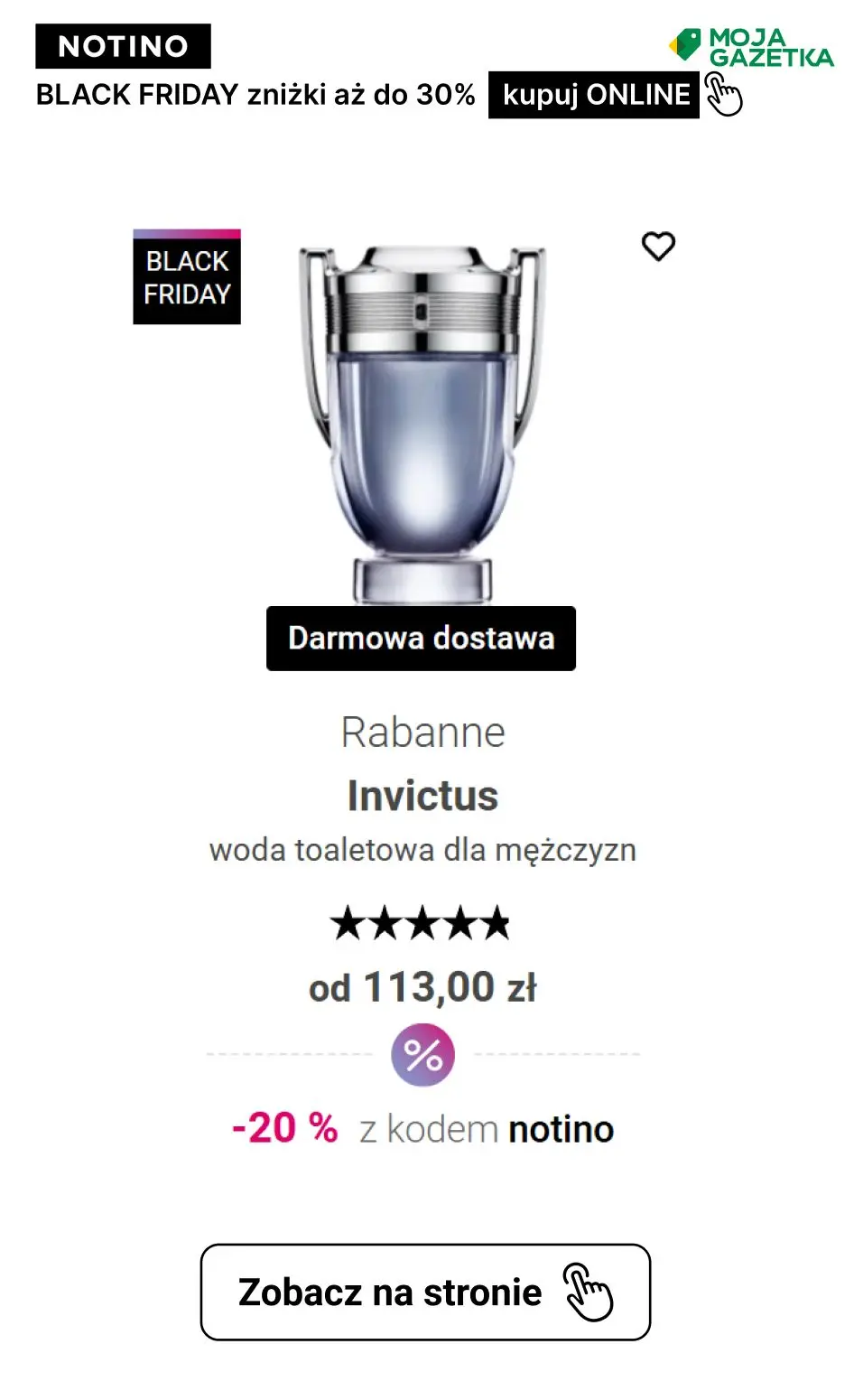 gazetka promocyjna Notino BLACK FRIDAY - Ciesz się zniżkami aż do 30% z kodem notino. - Strona 18