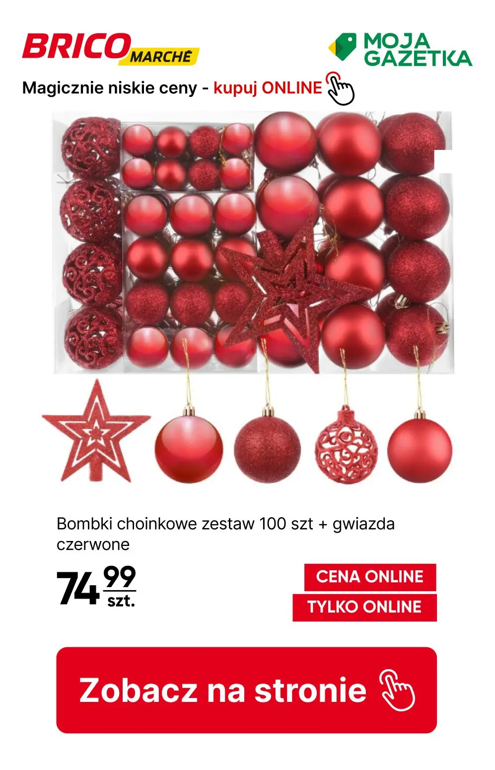 gazetka promocyjna BRICOMARCHE Magicznie niskie ceny! Sprawdź ozdoby na choinkę w super cenach! - Strona 2