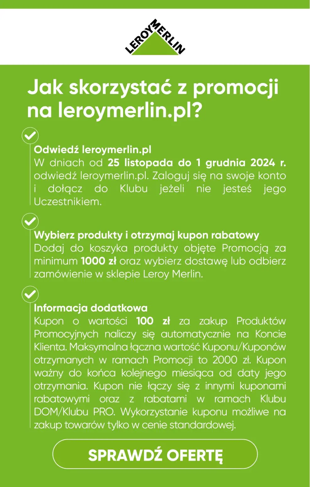 gazetka promocyjna Leroy Merlin Tydzień płytek zgarnij 100 zł za każde wydane 1000zł - Strona 2