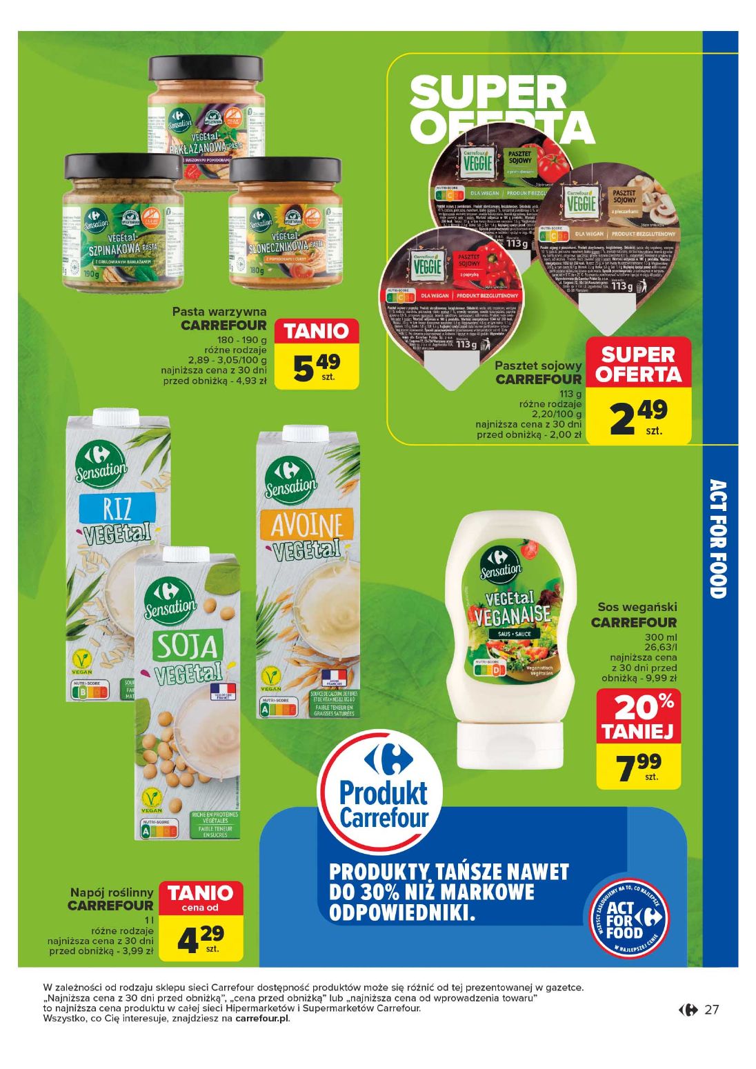 gazetka promocyjna Carrefour Market Rozsmakuj się w ACT FOR FOOD - Strona 27