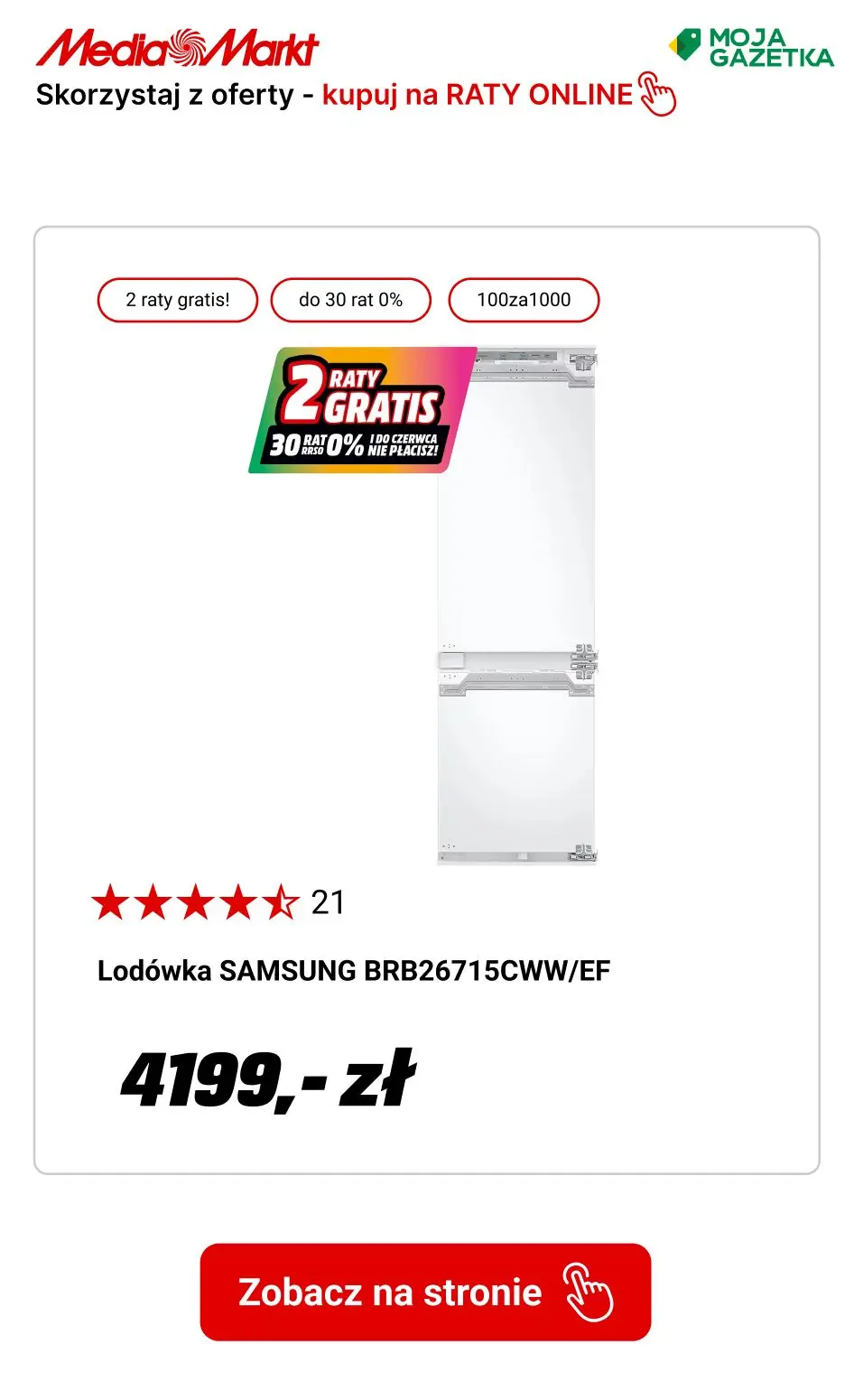 gazetka promocyjna Media Markt 2 RATY GRATIS! Skorzystaj z oferty 30 rat 0%. - Strona 9