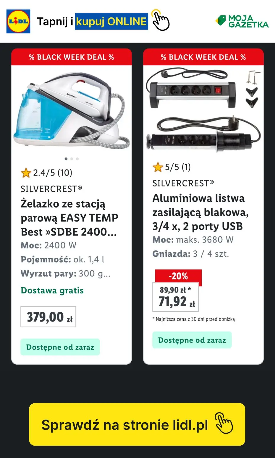 gazetka promocyjna LIDL Dom - Black Week - Strona 6