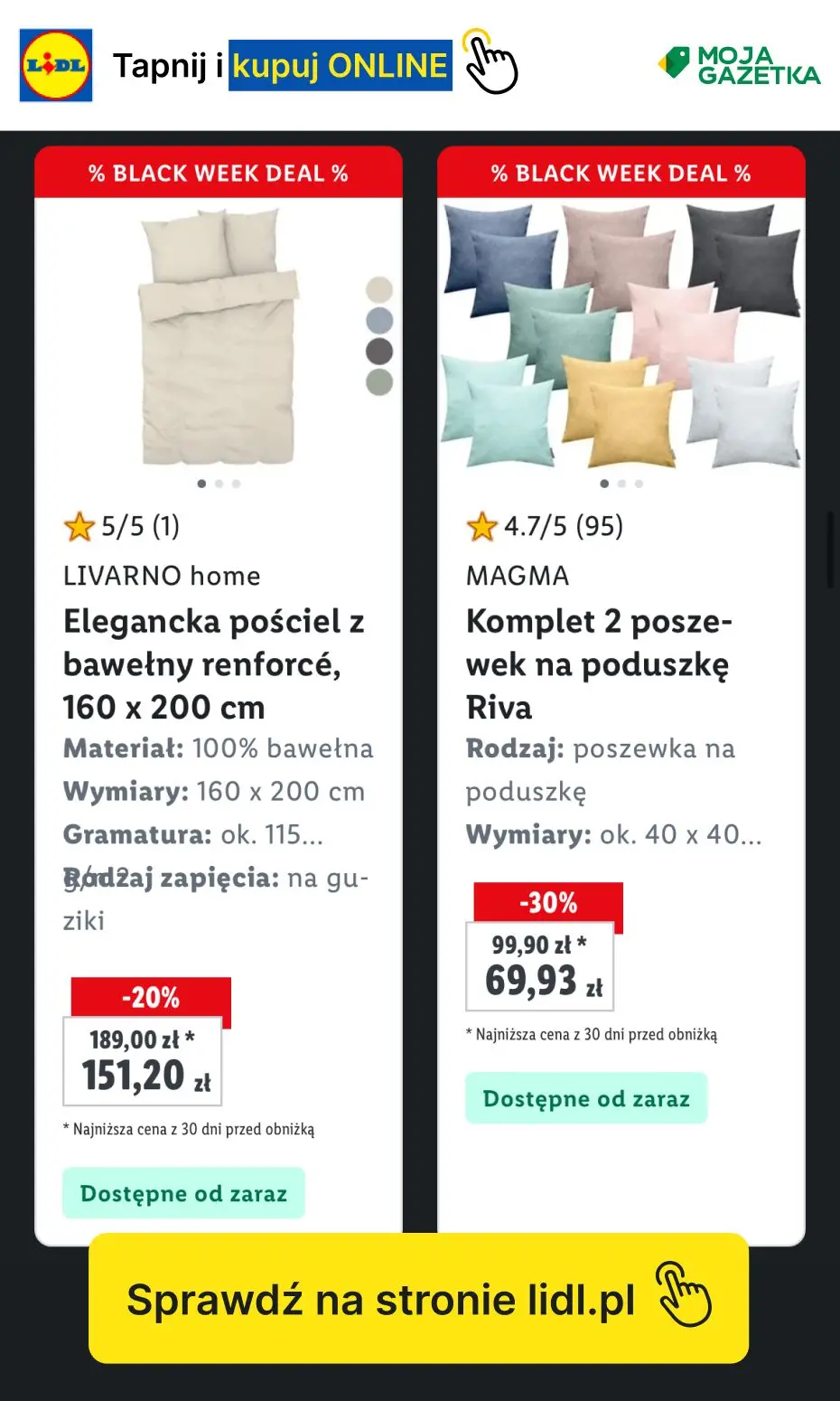 gazetka promocyjna LIDL Dom - Black Week - Strona 8