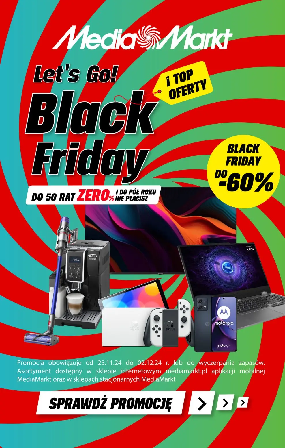 gazetka promocyjna Media Markt Let's GO! Black Friday obniżki do -60%!  - Strona 1