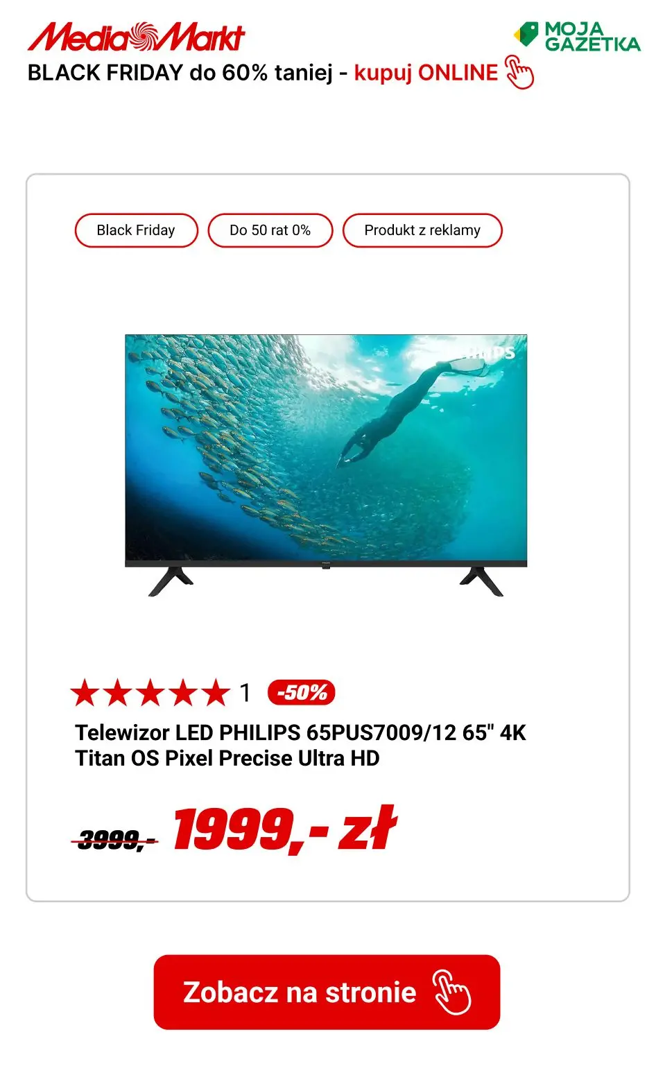 gazetka promocyjna Media Markt Let's GO! Black Friday obniżki do -60%!  - Strona 4