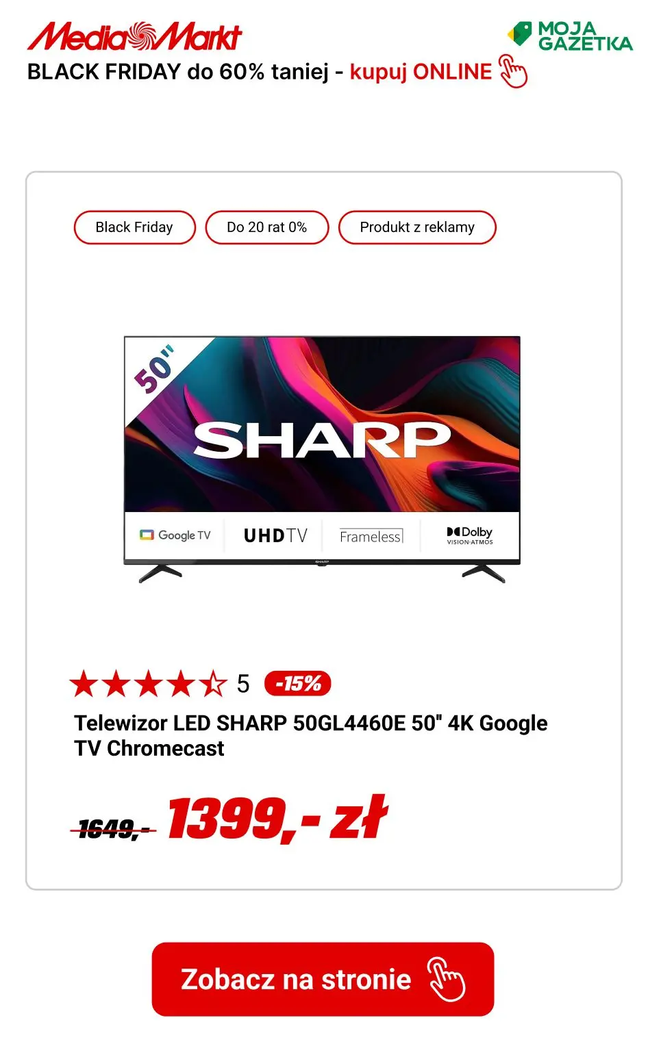 gazetka promocyjna Media Markt Let's GO! Black Friday obniżki do -60%!  - Strona 8