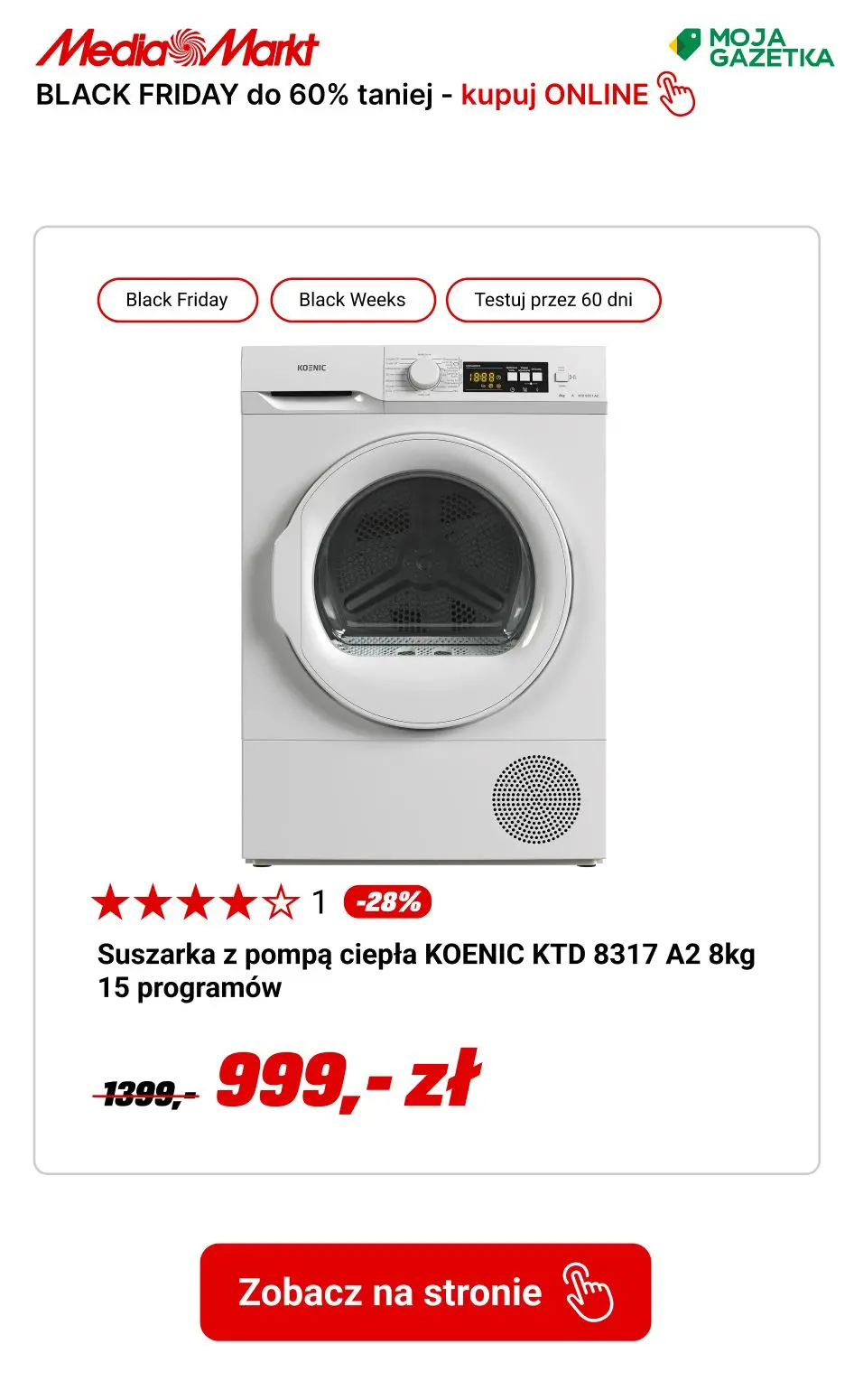 gazetka promocyjna Media Markt Let's GO! Black Friday obniżki do -60%!  - Strona 33