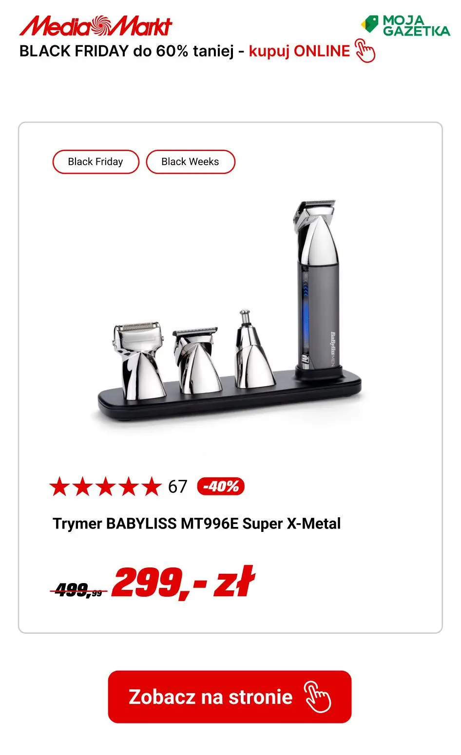 gazetka promocyjna Media Markt Let's GO! Black Friday obniżki do -60%!  - Strona 35