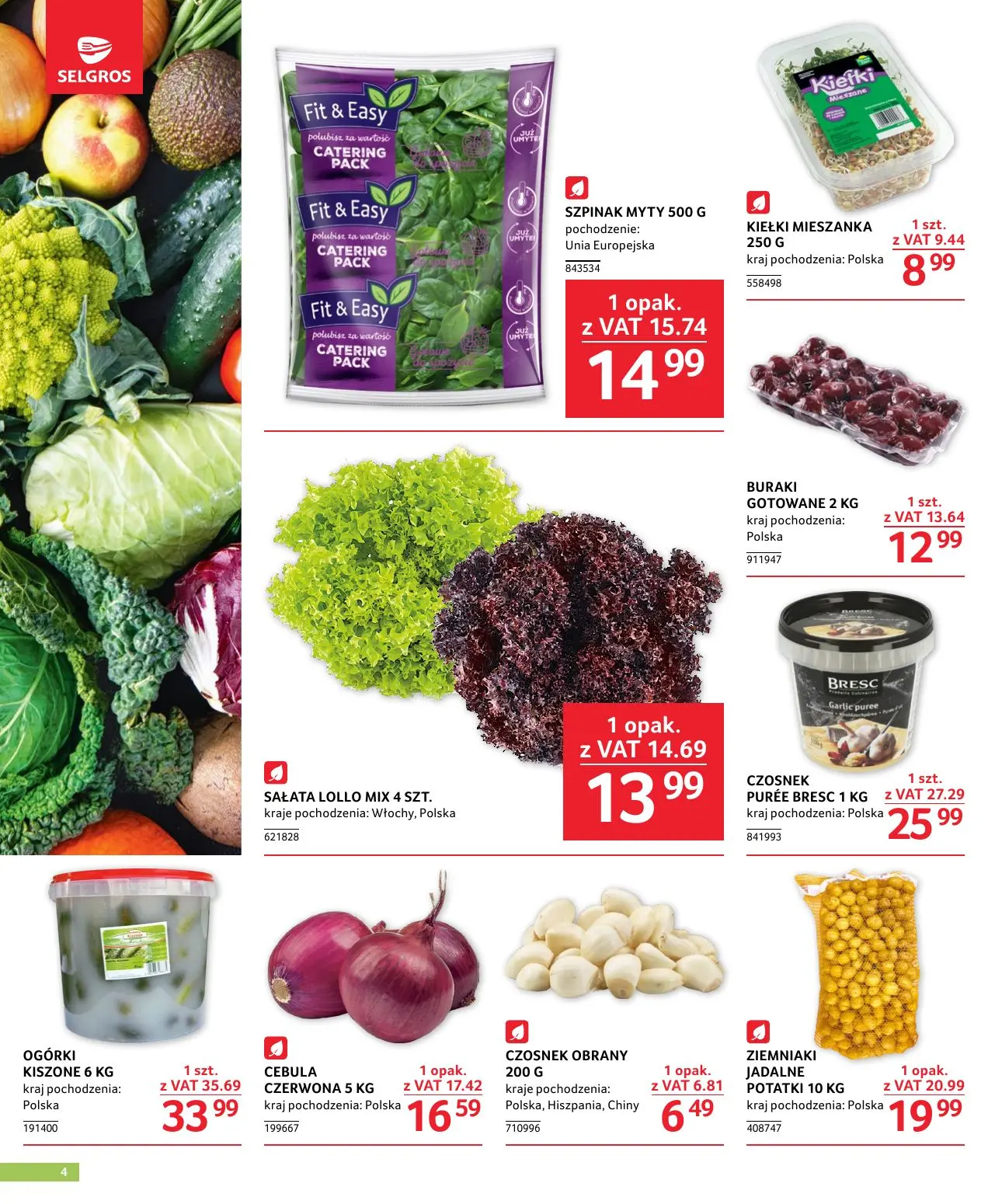 gazetka promocyjna SELGROS Oferta dla gastronomii - Strona 4