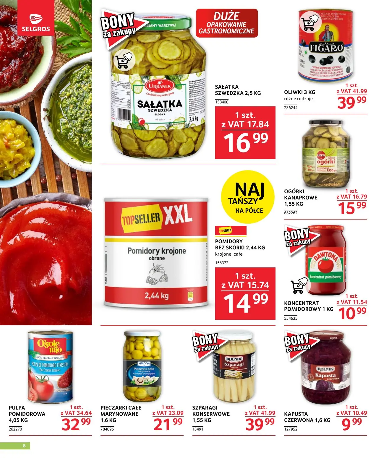 gazetka promocyjna SELGROS Oferta dla gastronomii - Strona 8