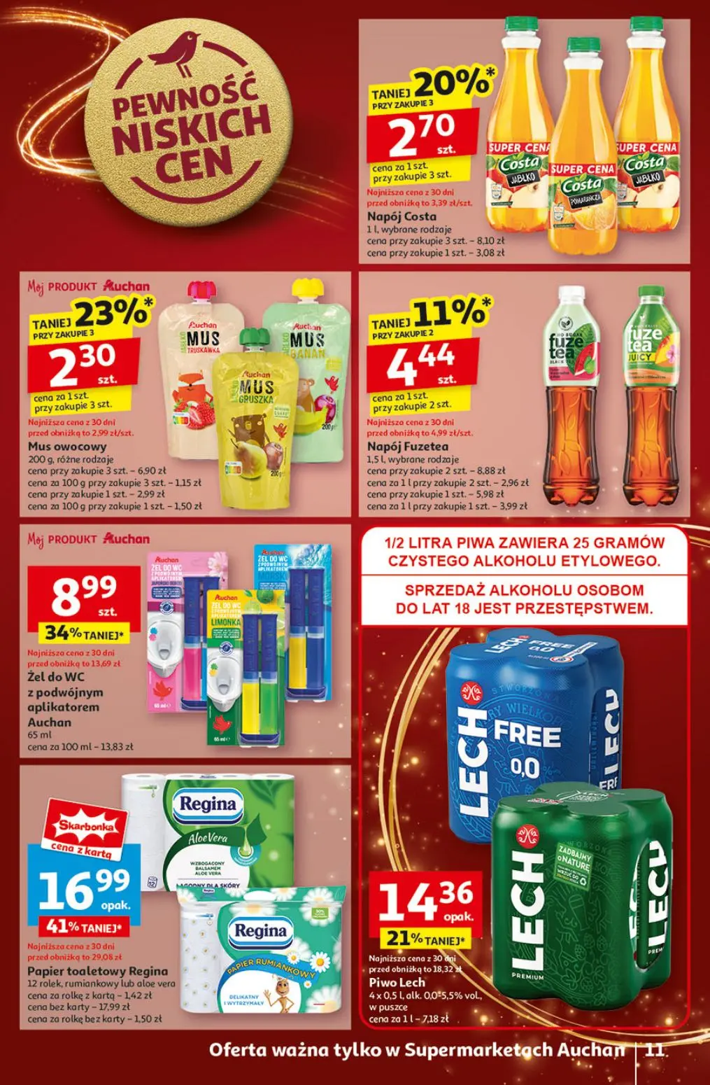 gazetka promocyjna Auchan Supermarket Pewność niskich cen - Strona 13