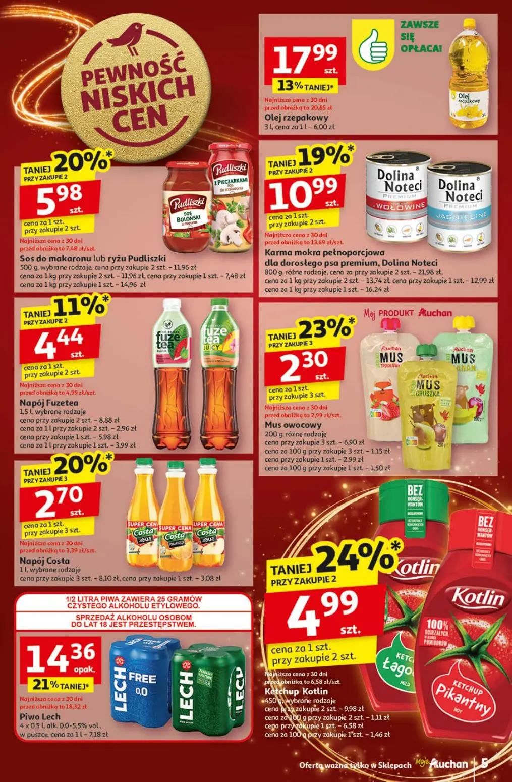 gazetka promocyjna Moje Auchan Pewność niskich cen - Strona 5