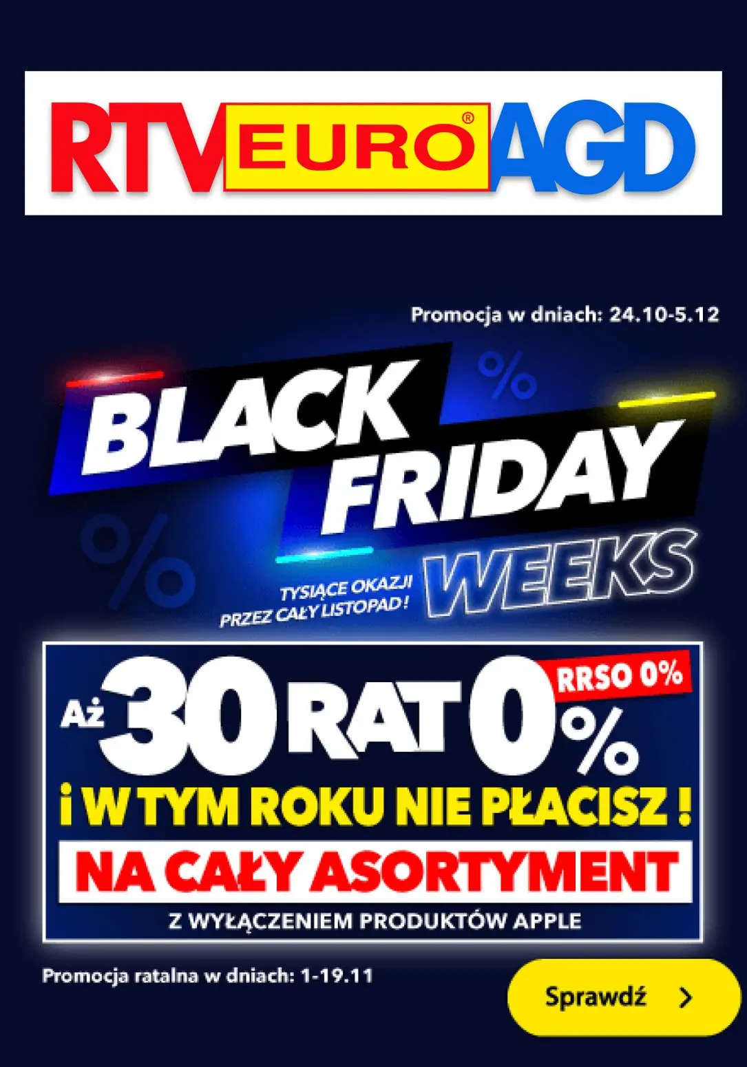 gazetka promocyjna RTV EURO AGD Black Friday 💸 - Strona 1