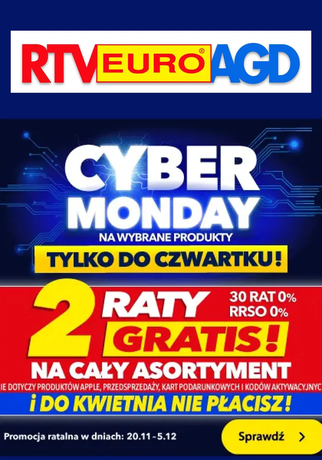 gazetka promocyjna RTV EURO AGD Cyberokazje w RTV! - Strona 1