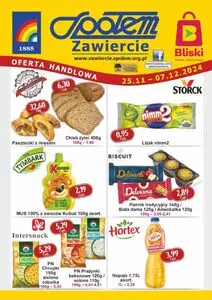 Gazetka promocyjna Społem Zawiercie, ważna od 2024-11-25 do 2024-12-07.