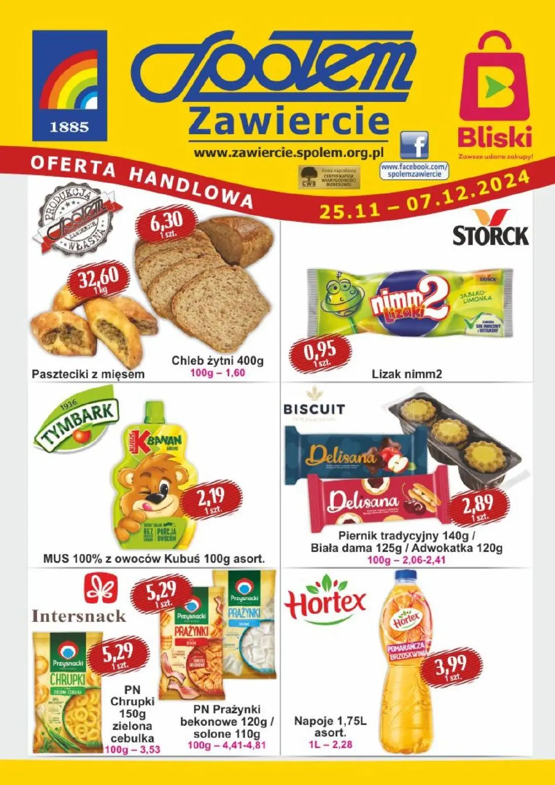 gazetka promocyjna Społem Zawiercie  - Strona 1