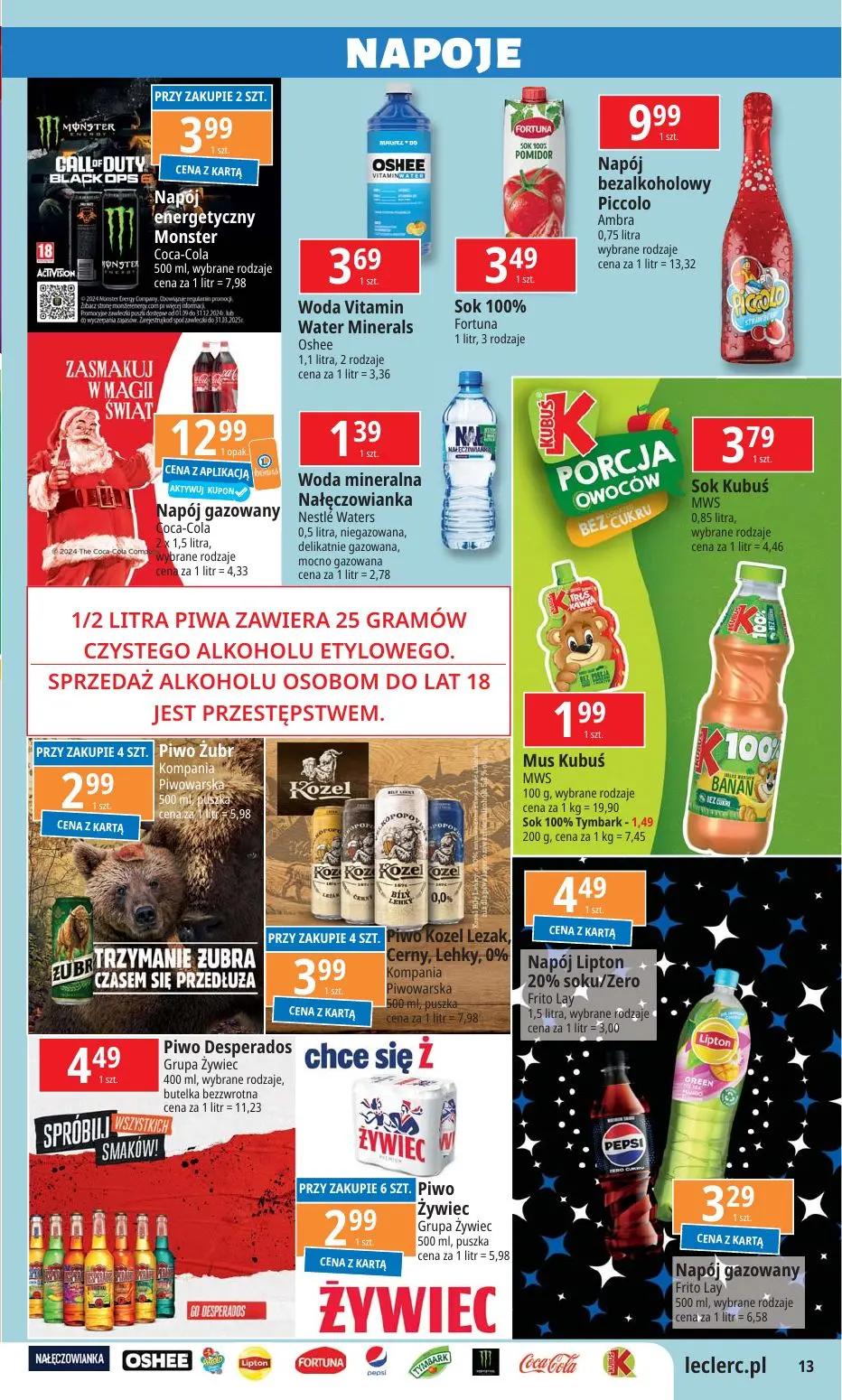 gazetka promocyjna E.Leclerc Mikołajki w dobrej cenie - oferta rozszerzona - Strona 13