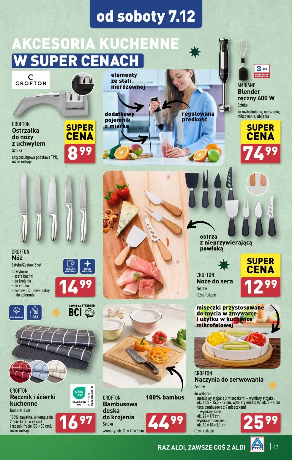 gazetka promocyjna ALDI Raz ALDI, zawsze coś z ALDI - Strona 47